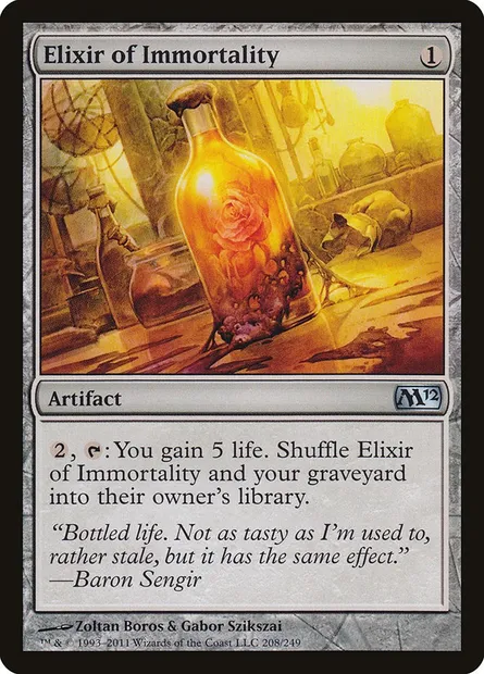 Elixir of Immortality, Magic card M12 208 — Magic 2012 set