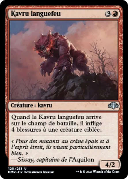 Kavru languefeu, carte Magic DMR 120 — extension Dominaria Remastered