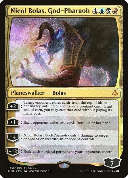 Nicol Bolas, God-Pharaoh, Magic card PS17 140 — San Diego Comic-Con 2017 set