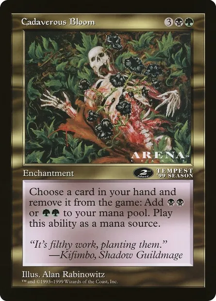 Floraison cadavereuse, carte Magic OLEP 70 — extension Oversized League Prizes