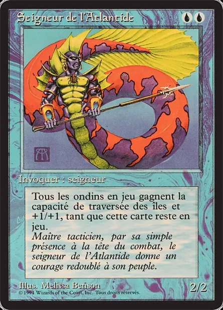 Seigneur de l'Atlantide, carte Magic FBB 64 — extension Foreign Black Border