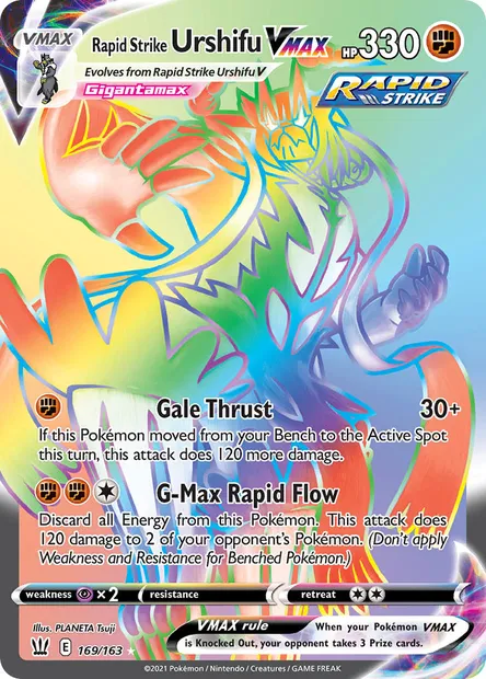 Rapid Strike Urshifu VMAX, Pokémon card BST 169 — Battle Styles set