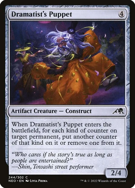 Dramatist's Puppet, Magic card NEO 244 — Kamigawa: Neon Dynasty set