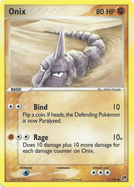 Onix, Pokémon card EXBS 071 — EX Battle Stadium set