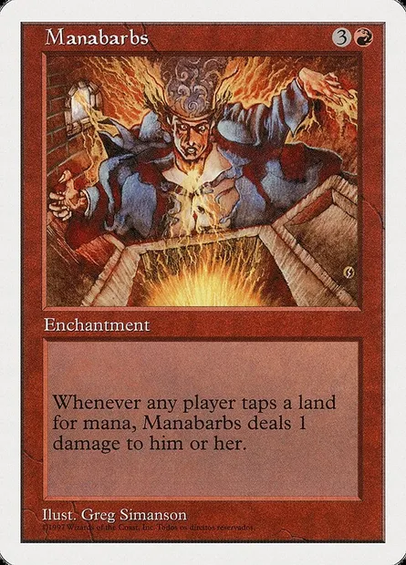 Manabarbs, Magic card 5ED 250† — Fifth Edition set