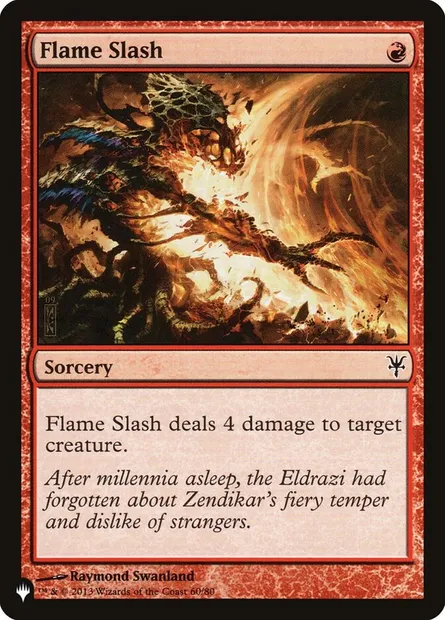 Flame Slash, Magic card PLST DDK-60 — The List set