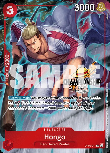 Hongo, carte One Piece OP09-011 — extension LES NOUVEAUX EMPEREURS