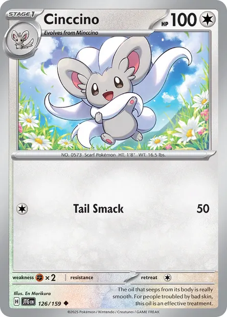 Cinccino, Pokémon card JTG 126 — Journey Together set