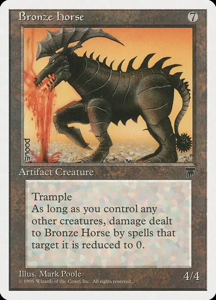 Bronze Horse, carte Magic CHR 96 — extension Chronicles