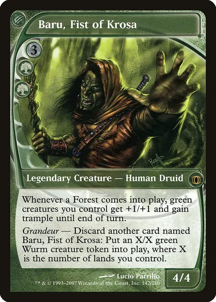Baru, Fist of Krosa, Magic card FUT 142 — Future Sight set