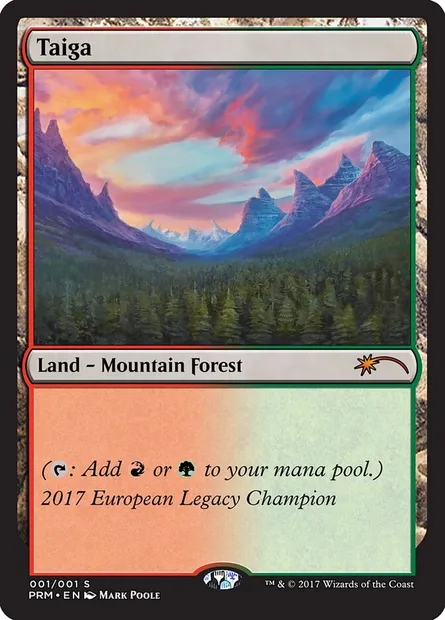 Taiga, Magic card OLGC 2017EU — Legacy Championship set