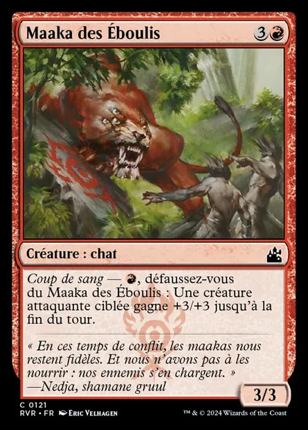 Maaka des Éboulis, carte Magic RVR 121 — extension Ravnica Remastered