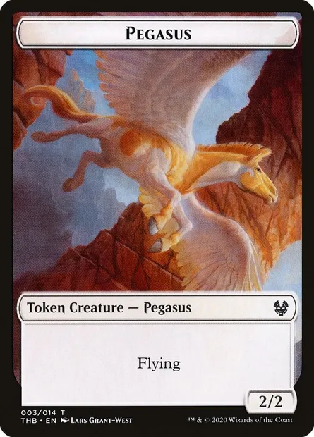 Pegasus, Magic card TTHB 3 — Theros Beyond Death Tokens set