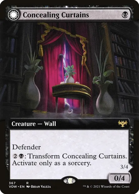 Concealing Curtains // Revealing Eye, Magic card VOW 367 — Innistrad: Crimson Vow set