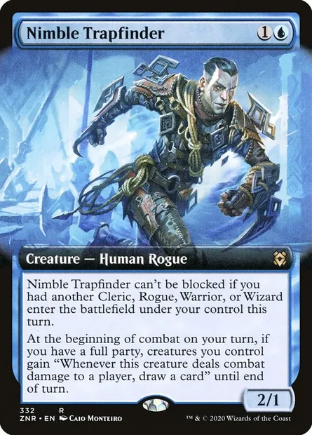 Nimble Trapfinder, Magic card ZNR 332 — Zendikar Rising set