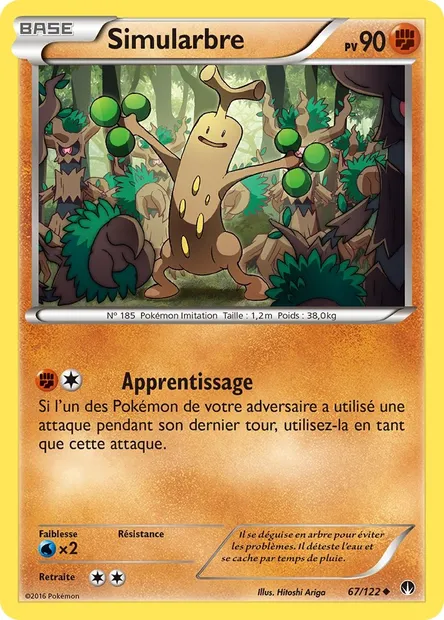 Simularbre, carte Pokémon BKP 67 — extension Rupture Turbo
