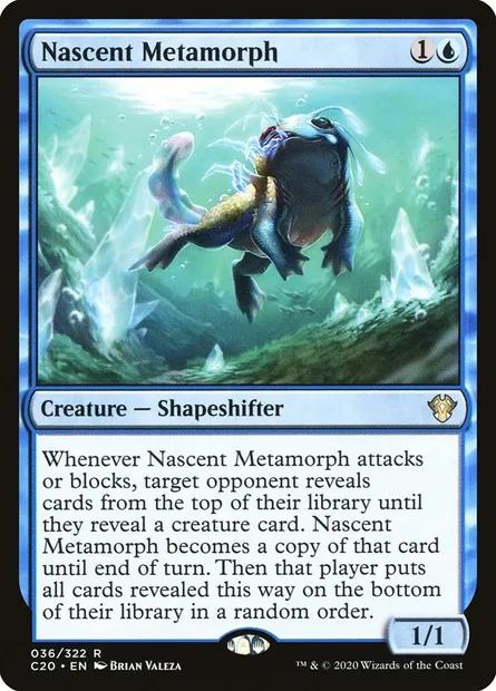 Nascent Metamorph, Magic card C20 36 — Commander 2020 set