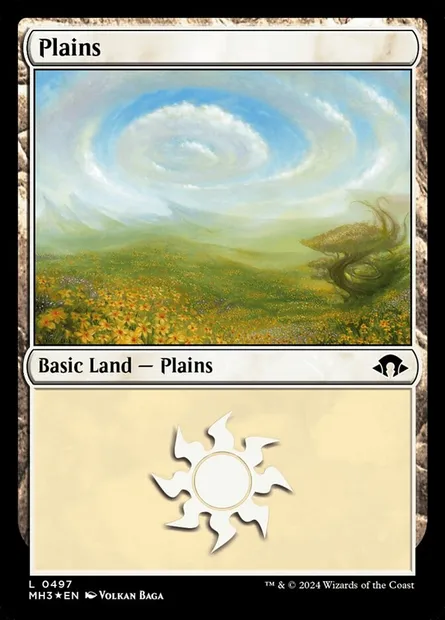 Plains, Magic card MH3 497 — Modern Horizons 3 set
