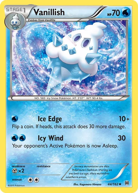 Vanillish, Pokémon card BKT 44 — BREAKthrough set