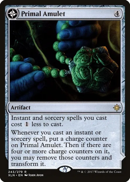 Primal Amulet // Primal Wellspring, Magic card XLN 243 — Ixalan set