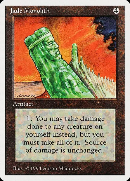 Jade Monolith, Magic card SUM 255 — Summer Magic / Edgar set