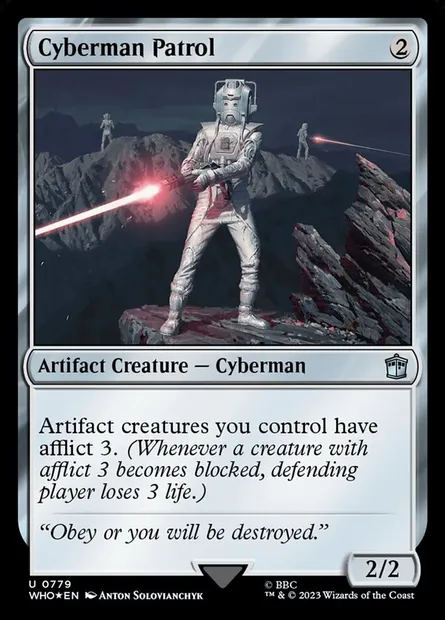 Cyberman Patrol, Magic card WHO 779 — Doctor Who set