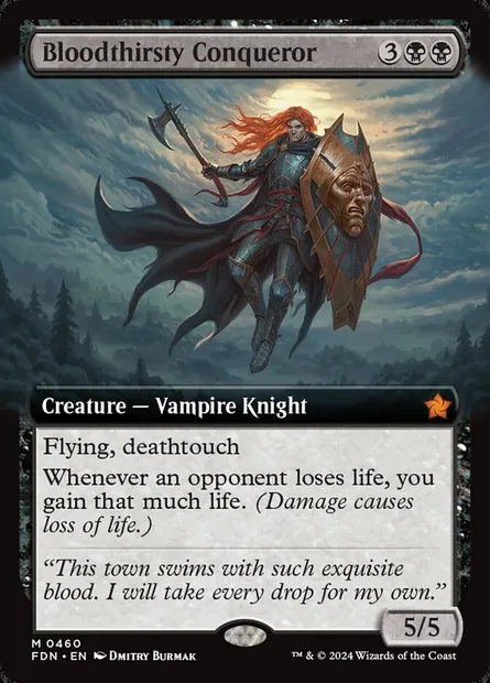 Bloodthirsty Conqueror, Magic card FDN 460 — Foundations set