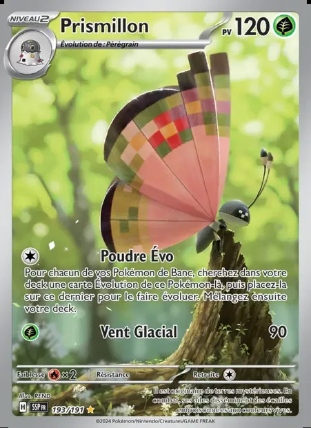 Prismillon, carte Pokémon SSP 193 — extension Étincelles Déferlantes