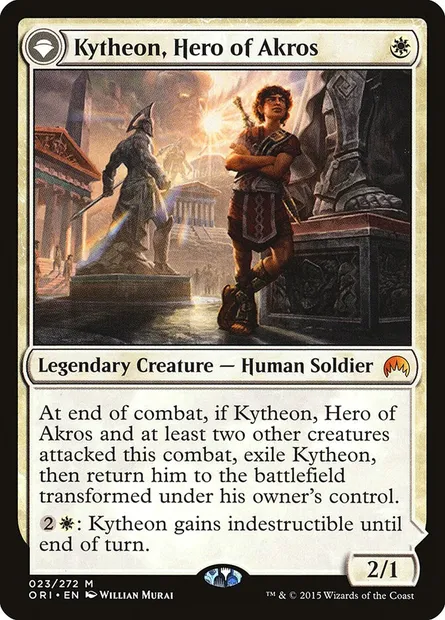 Kytheon, Hero of Akros // Gideon, Battle-Forged, Magic card ORI 23 — Magic Origins set