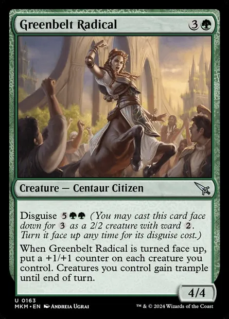 Greenbelt Radical, Magic card MKM 163 — Murders at Karlov Manor set