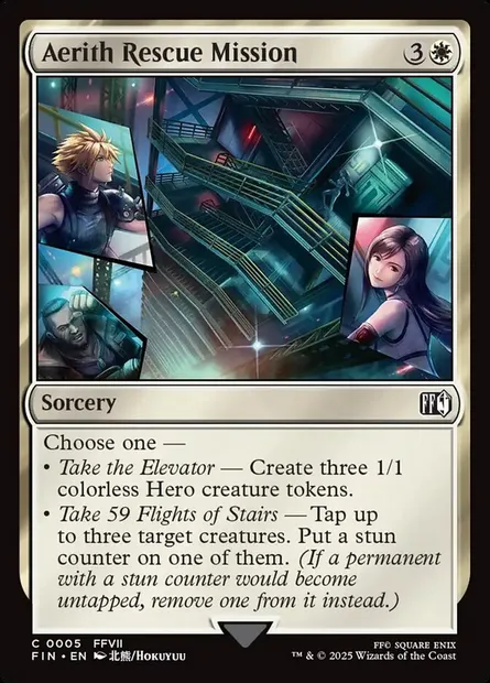 Aerith Rescue Mission, Magic card FIN 5 — Final Fantasy set