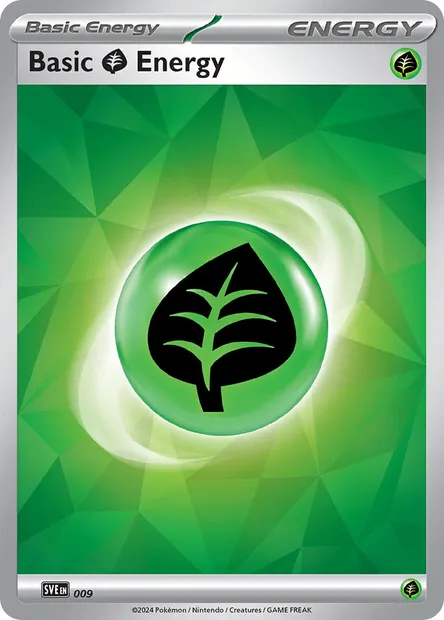 Grass Energy, Pokémon card SVE 009 — Scarlet & Violet Energy set