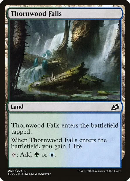 Thornwood Falls, Magic card IKO 256 — Ikoria: Lair of Behemoths set
