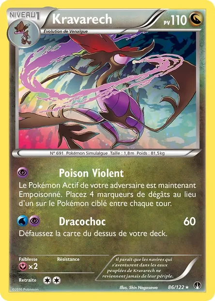 Kravarech, carte Pokémon BKP 86 — extension Rupture Turbo