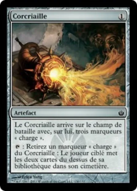 Corcriaille, carte Magic MBS 130 — extension Mirrodin assiégé