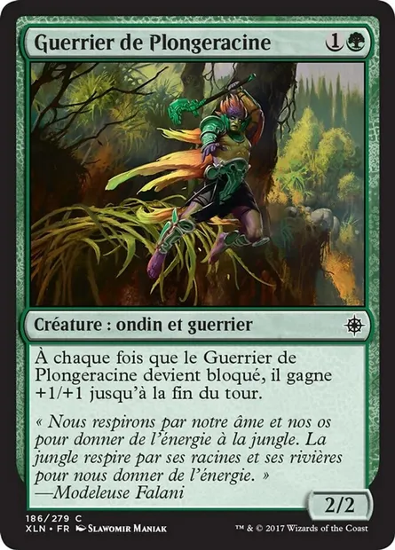 Guerrier de Plongeracine, carte Magic XLN 186 — extension Ixalan