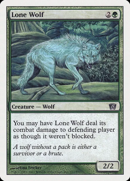 Loup solitaire, carte Magic 8ED 262 — extension Huitième Edition