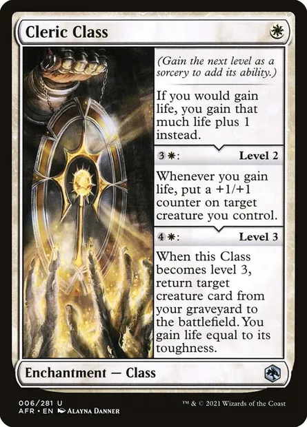 Cleric Class, Magic card AFR 6 — Adventures in the Forgotten Realms set
