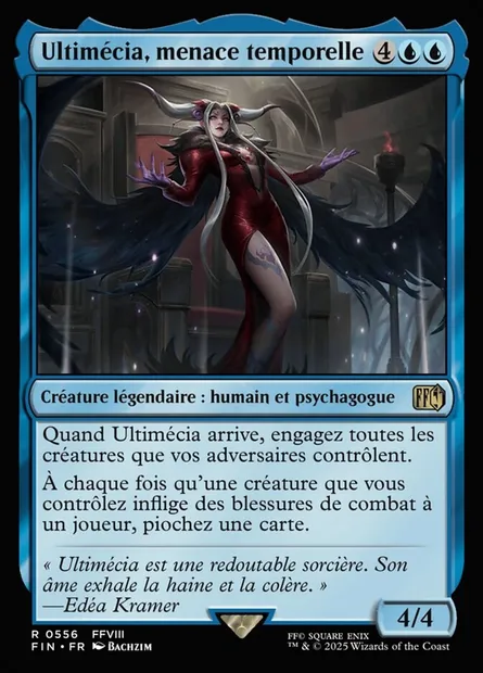 Ultimécia, menace temporelle, carte Magic FIN 556 — extension Final Fantasy