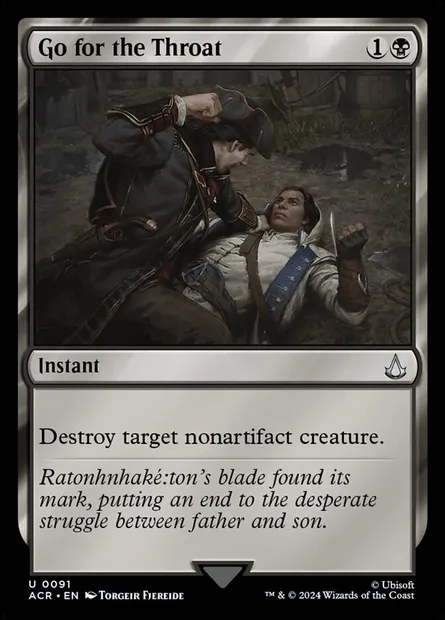 Go for the Throat, Magic card ACR 91 — Assassin's Creed set
