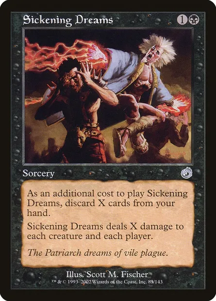 Rêves maladifs, carte Magic TOR 83 — extension Tourment