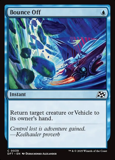 Bounce Off, Magic card DFT 39 — Aetherdrift set