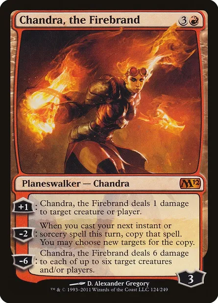 Chandra, the Firebrand, Magic card M12 124 — Magic 2012 set
