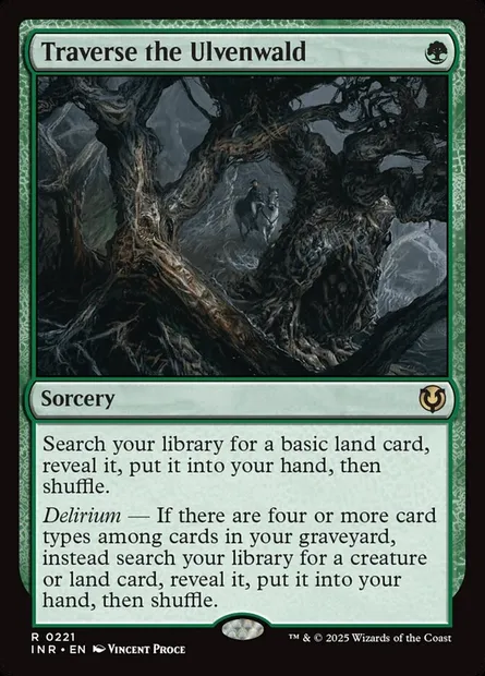 Traverse the Ulvenwald, Magic card INR 221 — Innistrad Remastered set