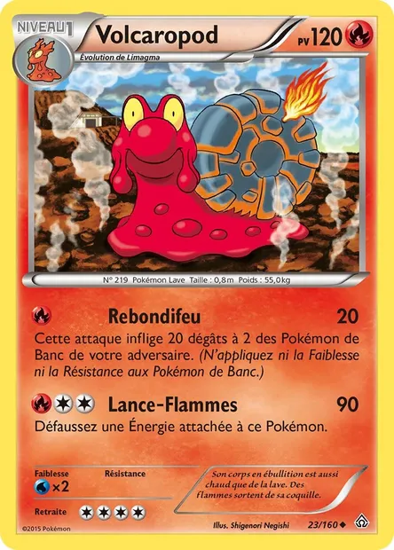 Volcaropod, carte Pokémon PRC 23 — extension Primo-Choc