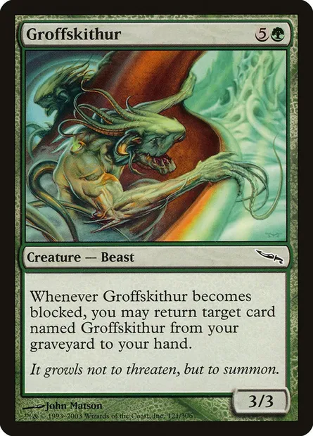 Groffskithur, Magic card MRD 121 — Mirrodin set
