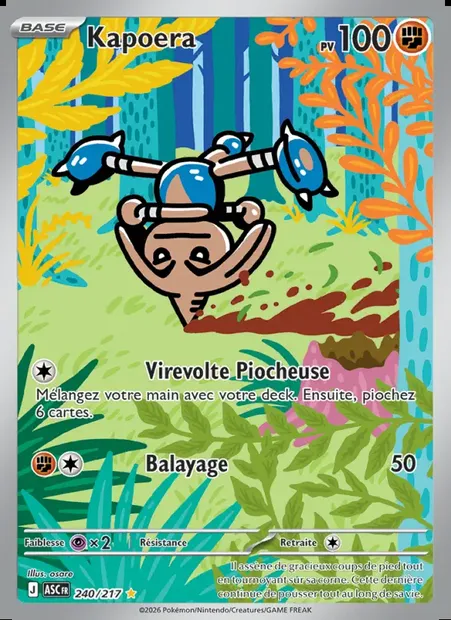 Kapoera, carte Pokémon ASC 240 — extension Héros Transcendants