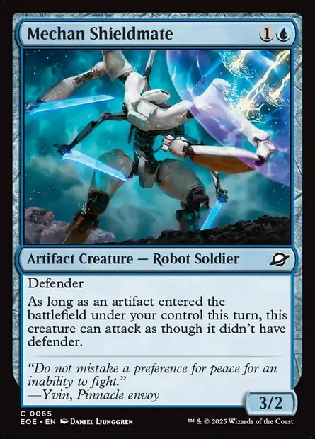 Mechan Shieldmate, Magic card EOE 65 — Edge of Eternities set