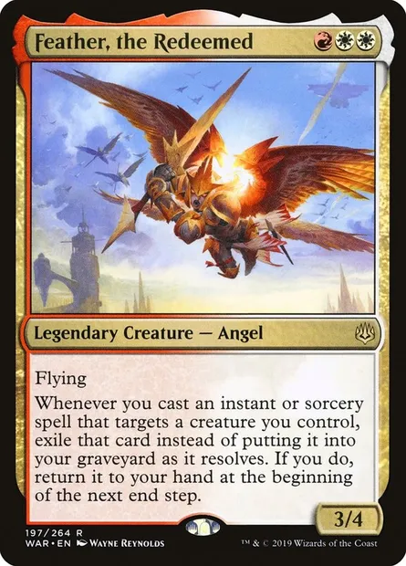 Feather, the Redeemed, Magic card WAR 197 — War of the Spark set