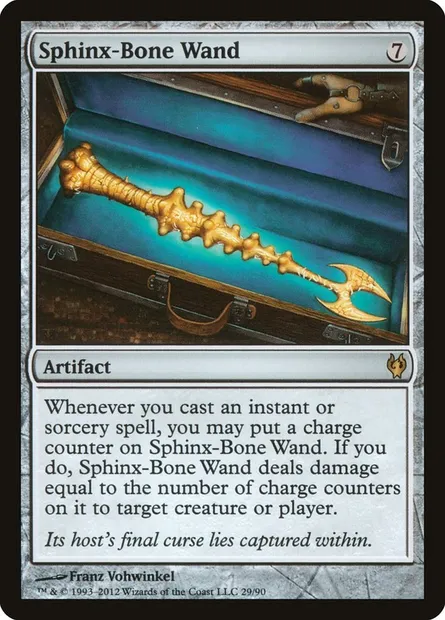 Sphinx-Bone Wand, Magic card DDJ 29 — Duel Decks: Izzet vs. Golgari set